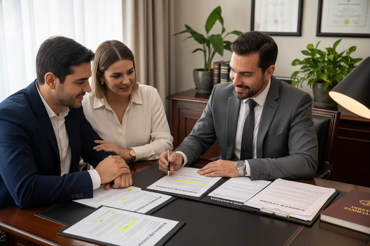 Advogado explicando vantagens e desvantagens do inventário
